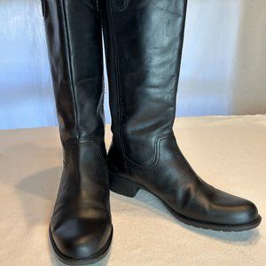Easy Spirit Black Leather Boots, Size 9.5